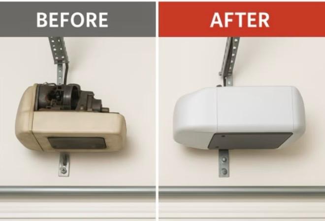 Opener repair before and after